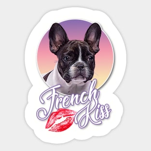 French Kiss / French Bulldog Design Sticker